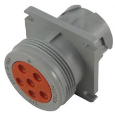 27116 - 6 circuit HD10 flange mounting socket. (1pc)